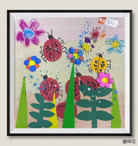 七星瓢虫儿童绘画简单