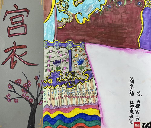 宫衣儿童画创意