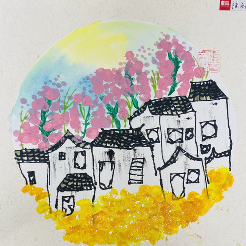 徽派建筑手绘画简单好看