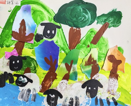 小羊肖恩儿童画