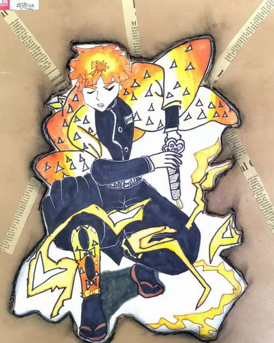 动漫人物画画画图片