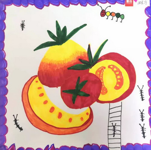西红柿创意画获奖