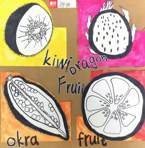 水果切面创意画简单好看