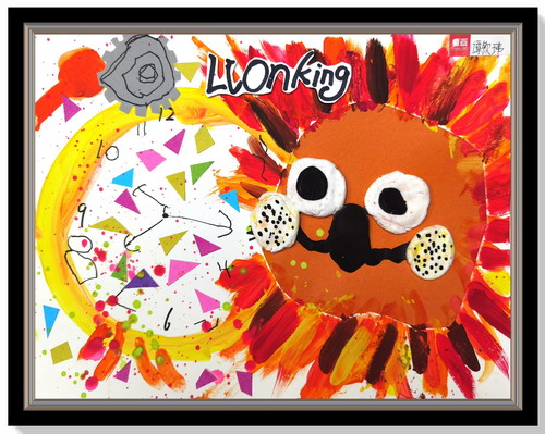 狮子闹钟画画简单
