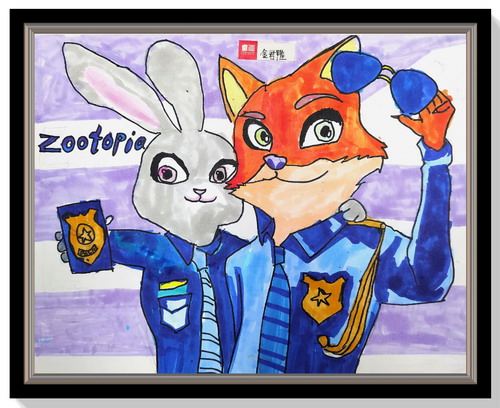 疯狂动物城绘画作品