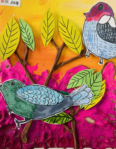 林中鸟绘画获奖作品