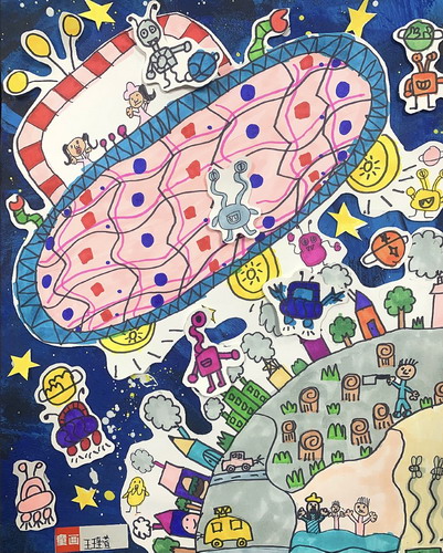 逃离地球儿童绘画