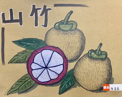 山竹创意画