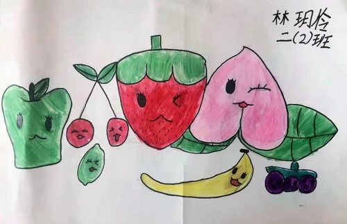 水果派对手绘画