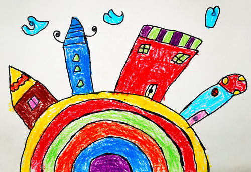 彩虹屋手绘画
