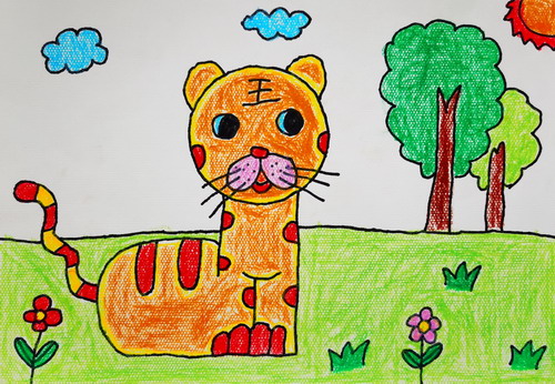 森林之王画简单又漂亮