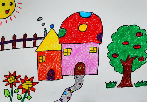 两座房子画画简单