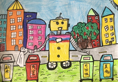 城市保卫者儿童绘画简单