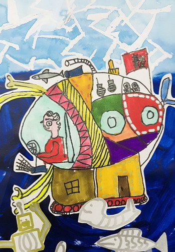 海底环保小战队创意画获奖