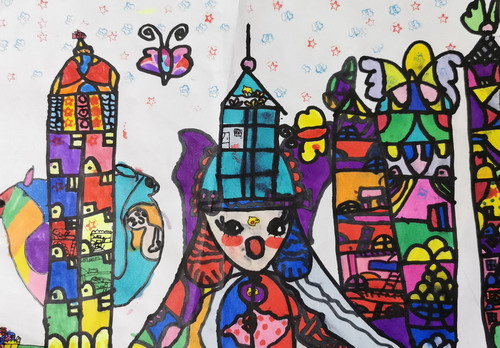 海洋精灵水族馆绘画漂亮