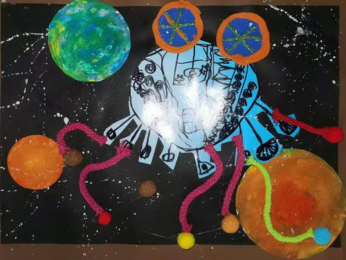 南瓜马车创意画获奖