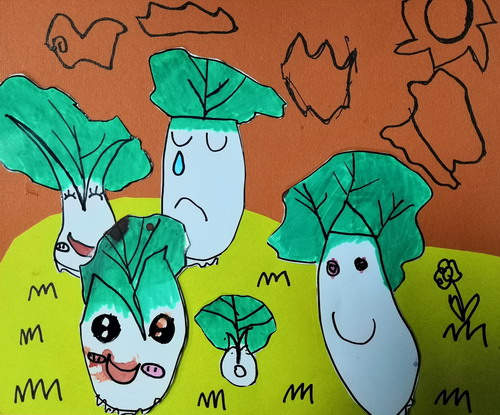 大白菜儿童绘画获奖