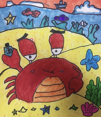 螃蟹先生创意画获奖