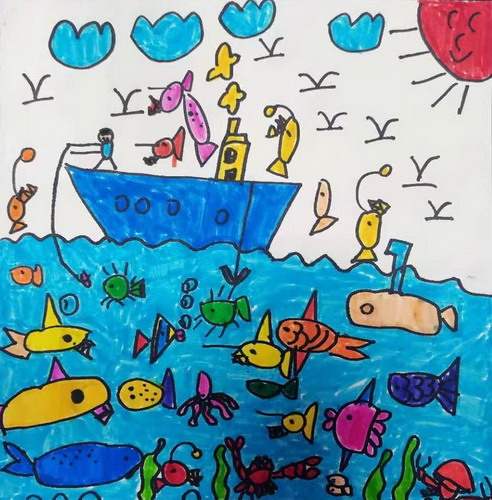 海钓绘画获奖作品