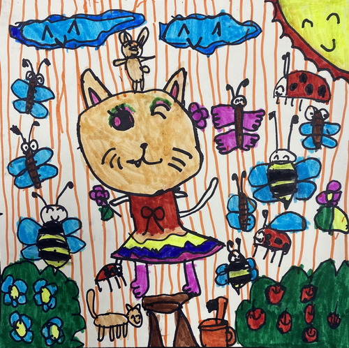 可爱的小猫咪创意画简单好看