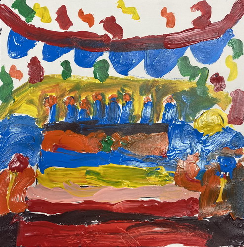 蛋糕手绘画图片