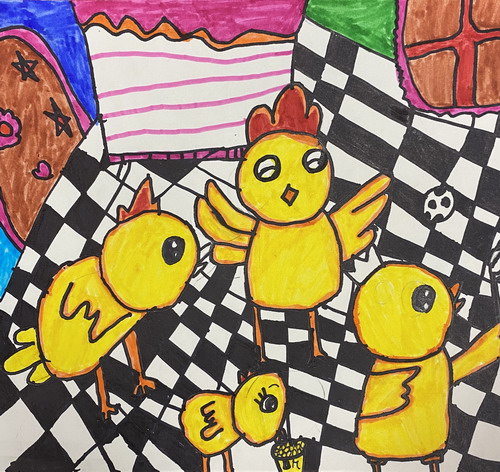 小鸡的一千个秘密画简单又漂亮