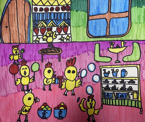 小鸡的一千个秘密儿童画获奖