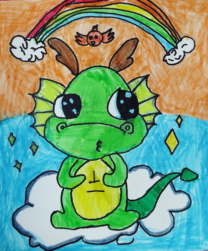 小神龙儿童画一等奖