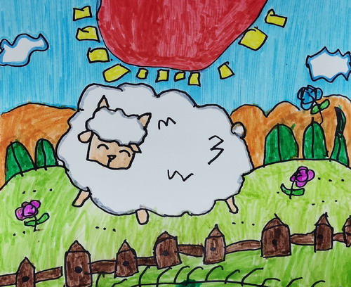 绵羊家园画画好看