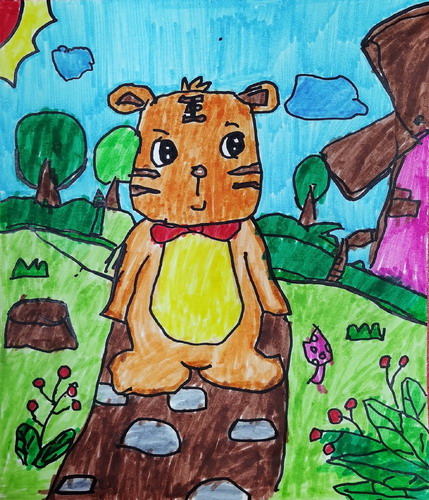 老虎先生创意画获奖