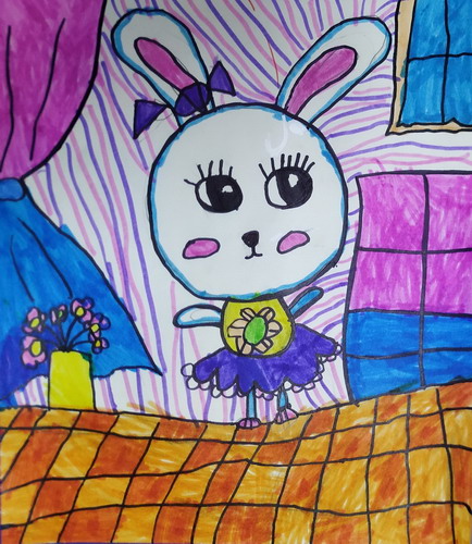 小兔子的家儿童画获奖