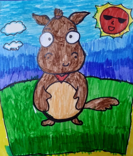 可爱的小毛炉绘画获奖