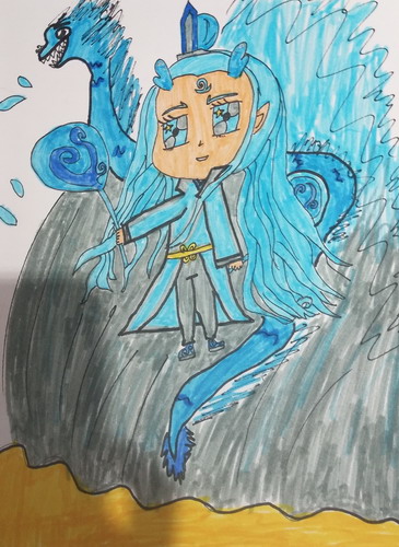 小敖丙画画图片