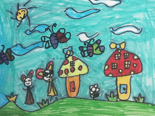 小蝴蝶儿童画获奖