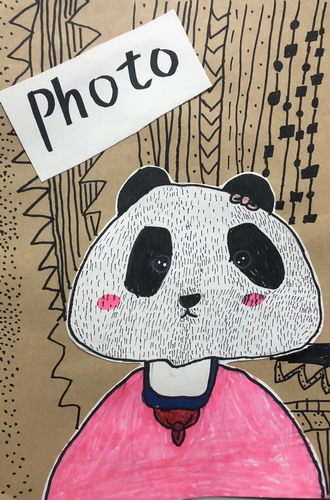 熊猫先生的彩色照片画画简单