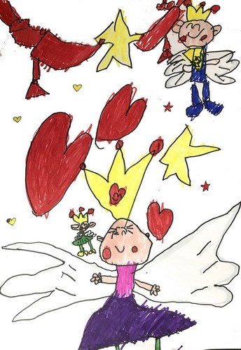 天使的正义手绘画简单好看