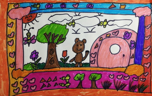 水果派对手绘插画