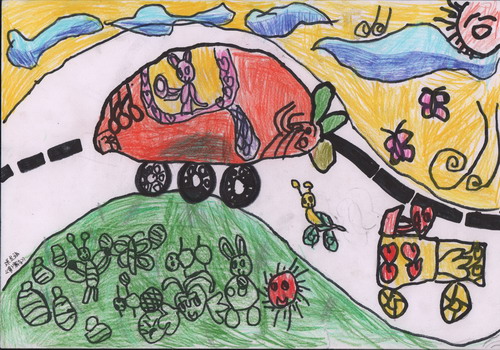 萝卜赛车手绘画获奖