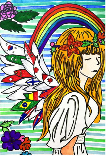 和平天使儿童画获奖