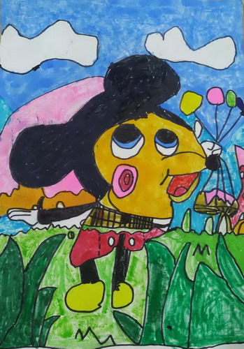 米奇老鼠手绘画获奖