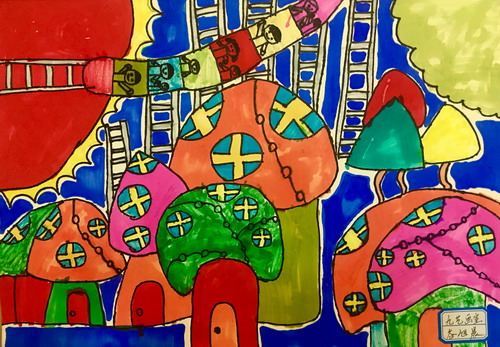 蘑菇屋画画好看