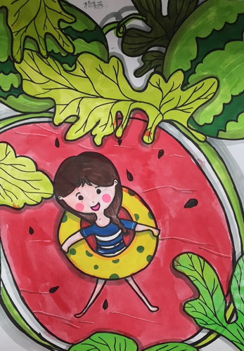 理想的夏日画画简单