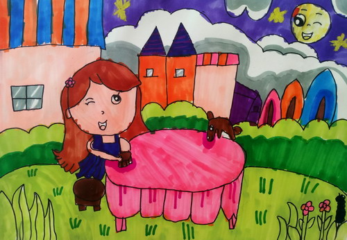 中秋佳节画画简单