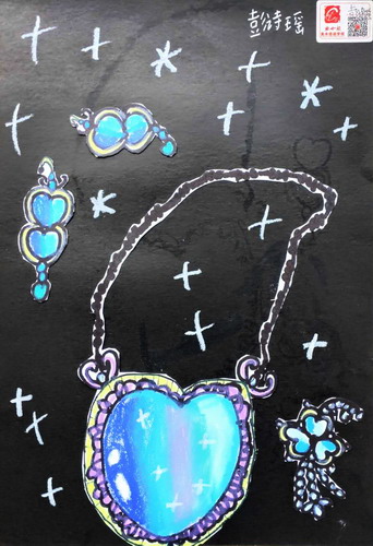 璀璨的宝石儿童绘画一等奖