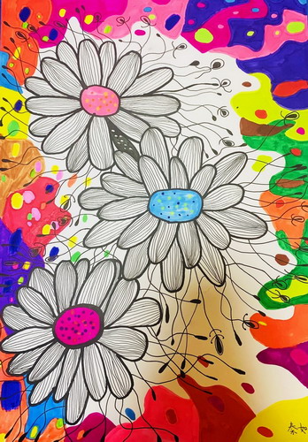 花儿朵朵绘画获奖作品