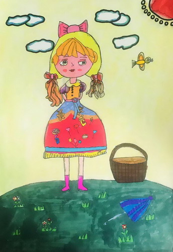 我的布娃娃手绘图片