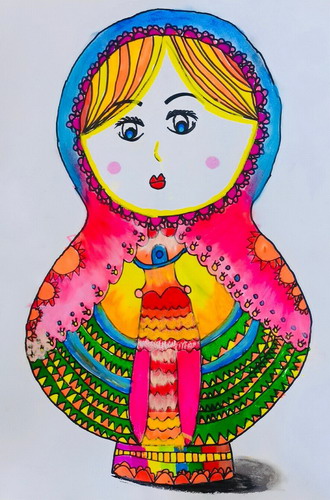 俄罗斯套娃绘画漂亮
