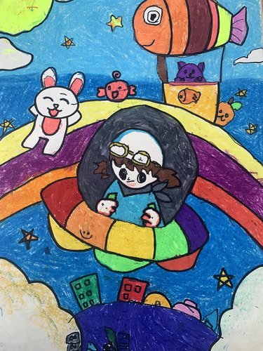 我要上太空儿童画图片