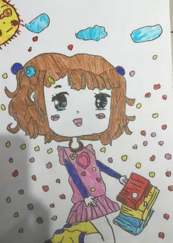 可爱的小公主手绘画简单好看