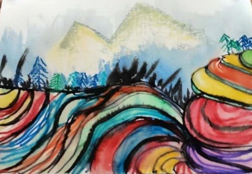 绵延不断的奇迹儿童画